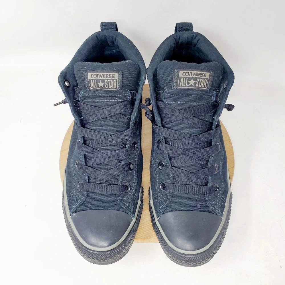 Converse Chuck Taylor All Star Street Mid Shoes Mens 10.5 Black Sneaker - Picture 5 of 13
